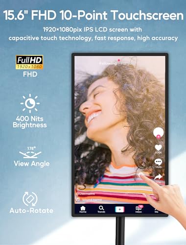 15.6" Digital Signage Display with Touch Screen & Android 11