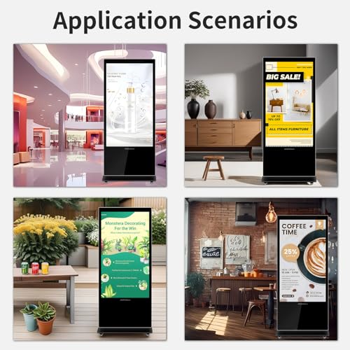 55" 4K LCD Digital Signage Touchscreen Kiosk