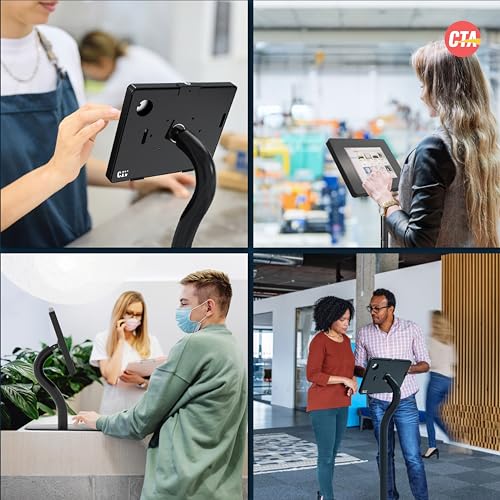 CTA Premium Height-Adjustable Security Kiosk for Tablets