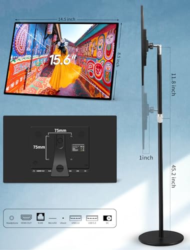 15.6" Digital Signage Display with Touch Screen & Android 11