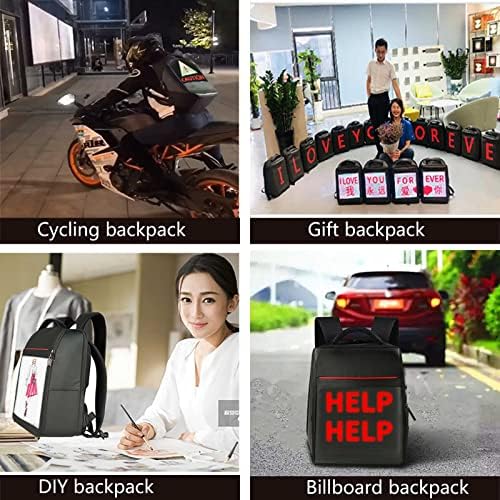 Smart Bluetooth LED Backpack with Colorful LED Panel