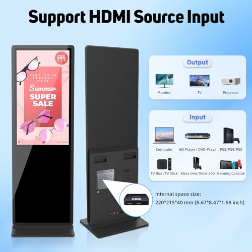 JIYANG 43" LCD Touch Screen Digital Signage Kiosk