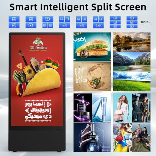 43" Outdoor LCD Kiosk with High Brightness Display
