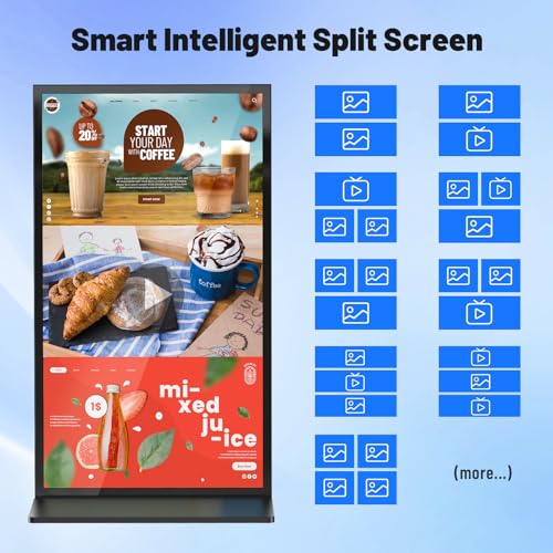 75" Indoor Floor Stand Digital Signage Interactive Kiosk