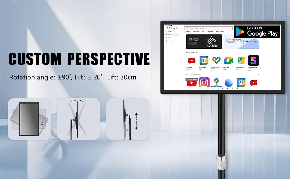 15.6'' Interactive LCD Digital Signage Kiosk, 5G WiFi