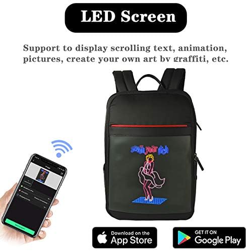 Smart Bluetooth LED Backpack with Colorful LED Panel