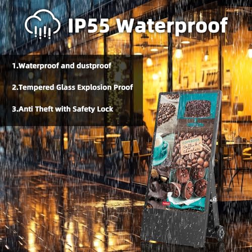 43" Outdoor LCD Kiosk with High Brightness Display