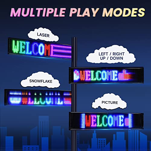 RAYHOME Flexible USB LED Store Sign, App-Controlled Animation