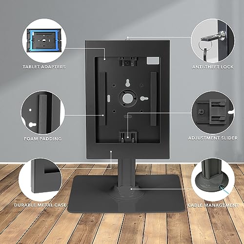 Mount-It! Anti-Theft Tablet Kiosk with Freestanding Base