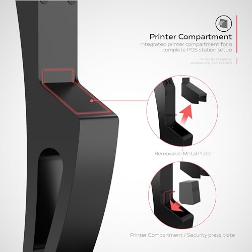 Floor Stand Kiosk with Printer Slot - CTA Display