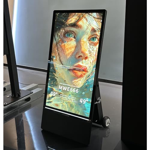 43" Outdoor Rechargeable Digital Signage Display: 4K UHD