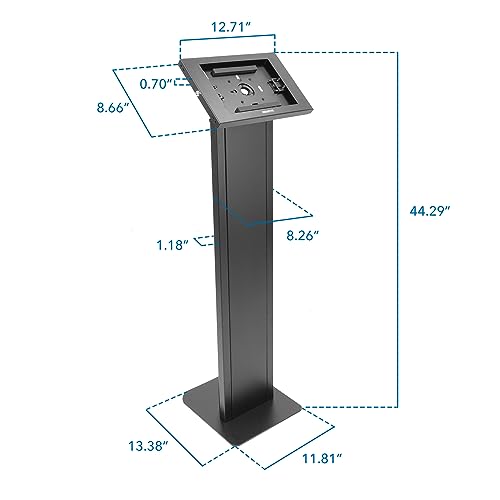 Universal Tablet Floor Stand Kiosk with Anti-Theft Locking