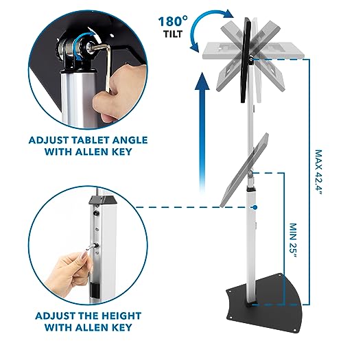Mount-It! Anti-Theft iPad Kiosk Floor Stand