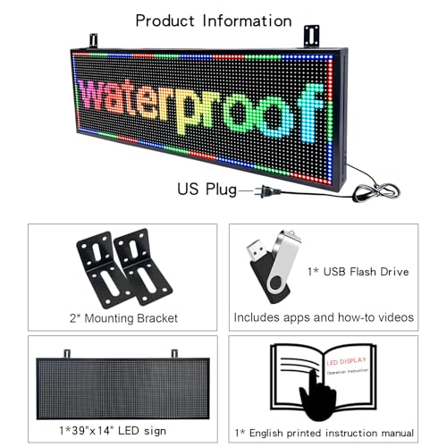 Bright P10 LED Digital Sign with WiFi Control