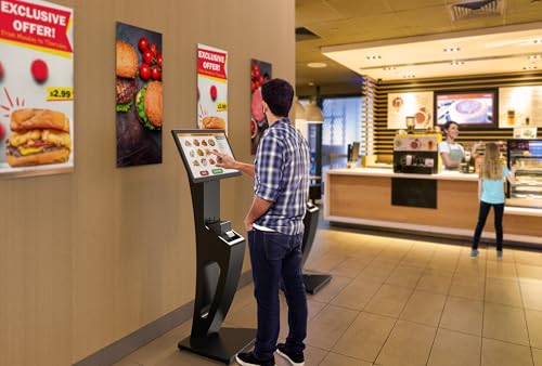 Floor Stand Kiosk with Printer Slot - CTA Display