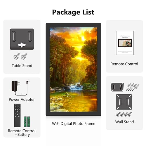 FANGOR 21.5" WiFi Digital Photo Frame IPS Display