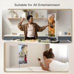 Fiteye 32-Inch Portable TV with Incell Touch Screen | 6G RAM+128G Storage | 1080P TV on Wheels | Bestie Screen Built-in | 8H Video Play Time | Android OS | Full Swivel Rotation | Voice Remote Control