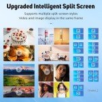 YCKJNB 37 inch Indoor Digital Signage IPS Floor Standing Digital Kiosks Interactive Displays with WiFi HDMI/USB Input Auto AD Player, Android OS Black