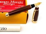 Campo Marzio Mini Brown Gold Trim Fountain Pen