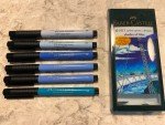 Faber-Castell Pitt Artist Brush Pens Blue Set