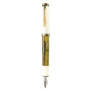 Pelikan M400 White Tortoise Fountain Pen, Medium