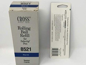 Cross Blue Rolling Ball Pen Refill 12 Pack