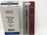 Cross Blue Rolling Ball Pen Refill 12 Pack