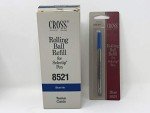 Cross Blue Rolling Ball Pen Refill 12 Pack