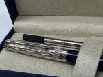 Waterman Hémisphère Blue Rollerball Pen with Chrome Trim