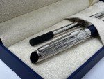 Waterman Hémisphère Blue Rollerball Pen with Chrome Trim