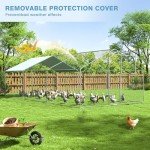 Elegant Metal Chicken Coop for Backyard Flock