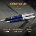 Personalized Engraved Cross Pen Set - Blue Chrome