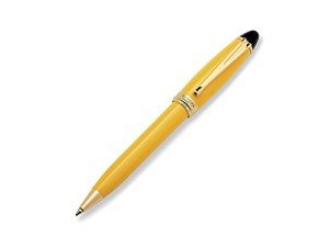 Aurora Ipsilon Yellow Resin Ballpoint Pen