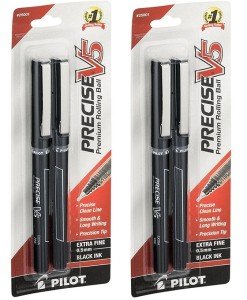 Pilot Precise V5 Extra Fine Black Ink Pens