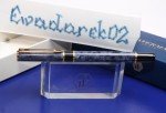 Waterman Laureat Blue Marble Fountain Pen, M Nib