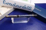 Waterman Laureat Blue Marble Fountain Pen, M Nib