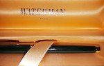 Waterman Green Lacquer & Gold Rollerball Pen