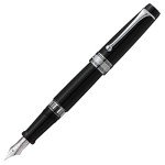 Aurora Optima Nero Fountain Pen - Fine Point