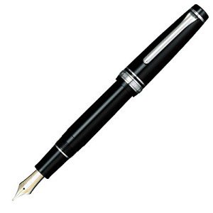Sailor Professional Gear Fountain Pen - Silver & Black