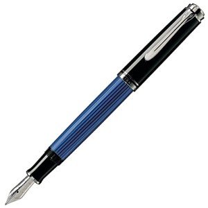 Pelikan M405 Fountain Pen - Blue Stripe Design