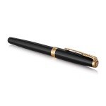 PARKER Sonnet Black GT Fountain Pen - Fine Point