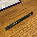 Waterman Laureat Green Marble Ballpoint Pen Set
