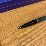 Waterman Laureat Green Marble Ballpoint Pen Set