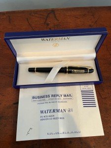 Waterman Phileas Black Rollerball Pen - Luxury Design