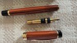 WATERMAN LIAISON Ebonite Woodgrain Fountain Pen 18K