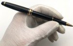 Mont Blanc Black Gold Trim Luxury Pen Set
