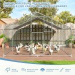 Luxury Outdoor Chicken Coop with Double Doors