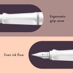 LAMY Safari White Fountain Pen - Ergonomic & Stylish