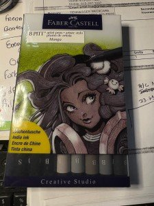 Faber-Castell Pitt Manga Black Ink Pens