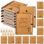 Elegant Christian Spiral Notebooks with Inspirational Pens